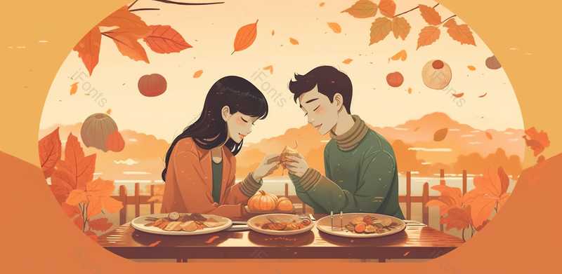 男女一起吃饭母亲节插画手绘黄色温馨亲人吃饭海报广告图,插画/手绘图,插画/手绘图库,插画/手绘图下载,插画/手绘